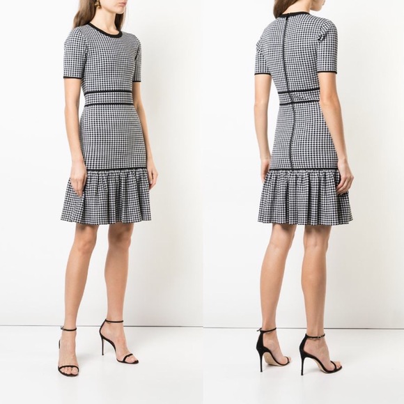 Michael Kors Dresses & Skirts - MICHAEL KORS COLLECTION gingham fitted mini dress